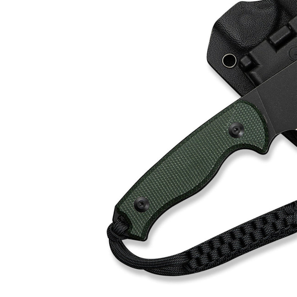 Нож фиксированный тактический Civvi Timberbark, (8.1 см) 14C28N / Micarta темно-зеленый Киев - изображение 7