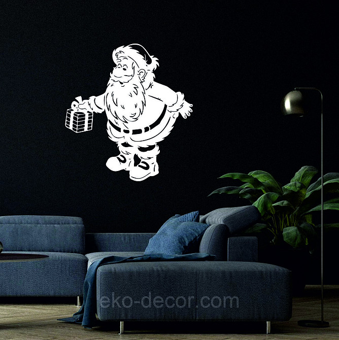 Декоративное настенное Панно «Дед Мороз», Декор на стену 90*83 см Киев - изображение 6