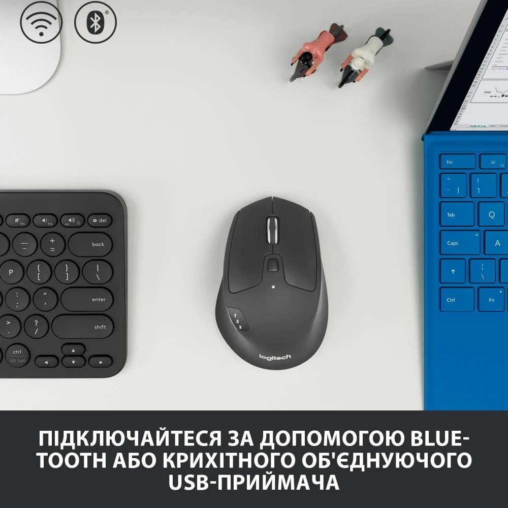 Миша бездротова Logitech M720 Triathlon Black (910-004791) Чорний Харьков - изображение 17