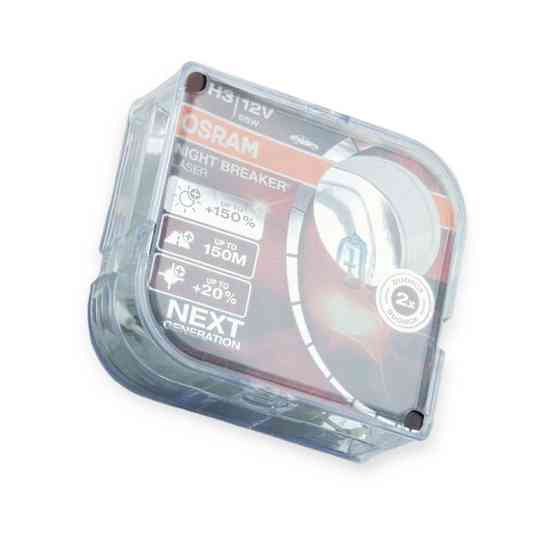 Автолампа 12V 55 W OSRAM Night Breaker Lazer 150% (2шт) PRC H3 Мукачево