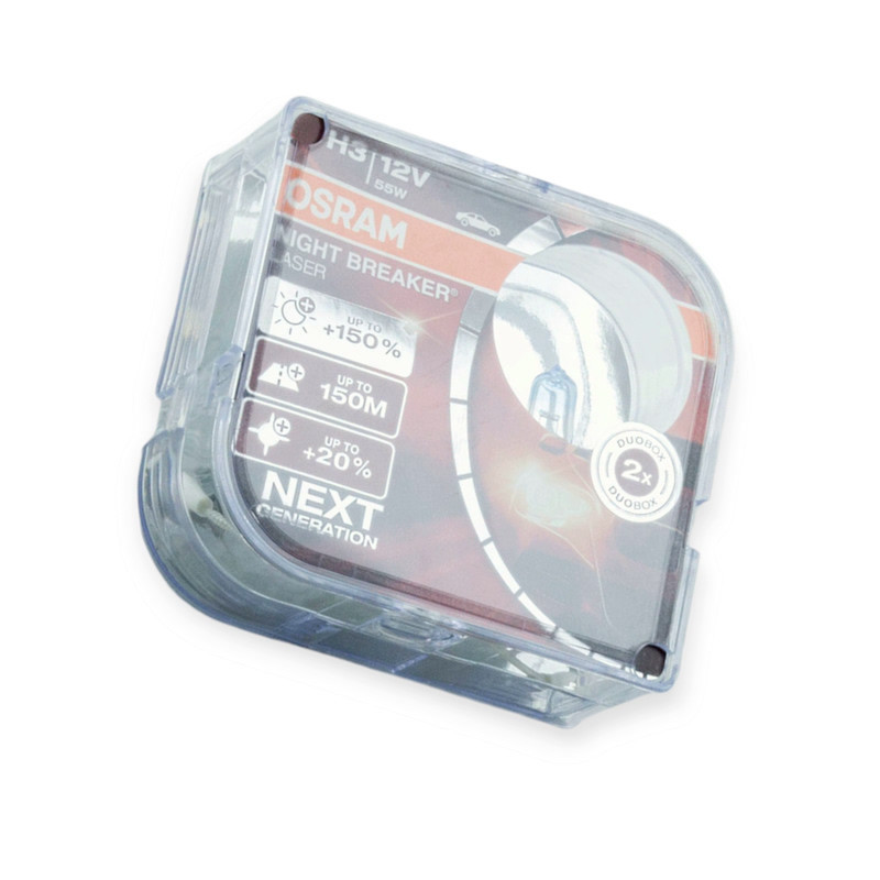 Автолампа 12V 55 W OSRAM Night Breaker Lazer 150% (2шт) PRC H3 Мукачево - фото 1