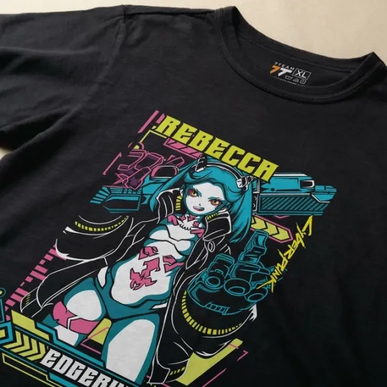 Футболка для підлітка хлопчика з принтом Cyber Punk Rebecca 4 Розмір 160 Anime11022 Дніпро