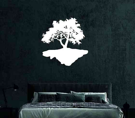 Декоративное настенное Панно «Дерево», Декор на стену 50*48 см, Белый Киев