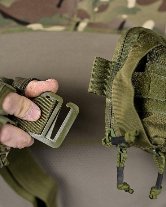 Сумка тактична через плече або на пояс олива ДЛ6327 Одеса - фото 6