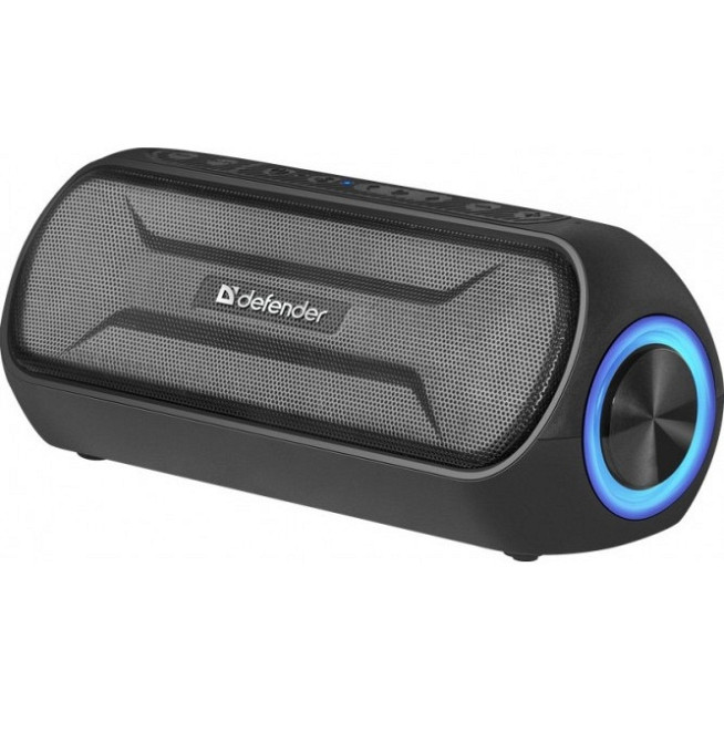 Акустична bluetooth колонка Defender Enjoy S1000 20W LED microSD USB TWS (Чорний) Вінниця - фото 1