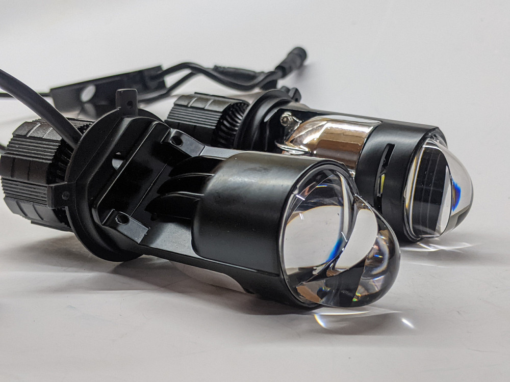 Світлодіодні лінзи Bi-LED EA Light X Y9 H4 Mini Lens 1.4" 6000k 11000lm 80w/SET 12-24v Харків - фото 2