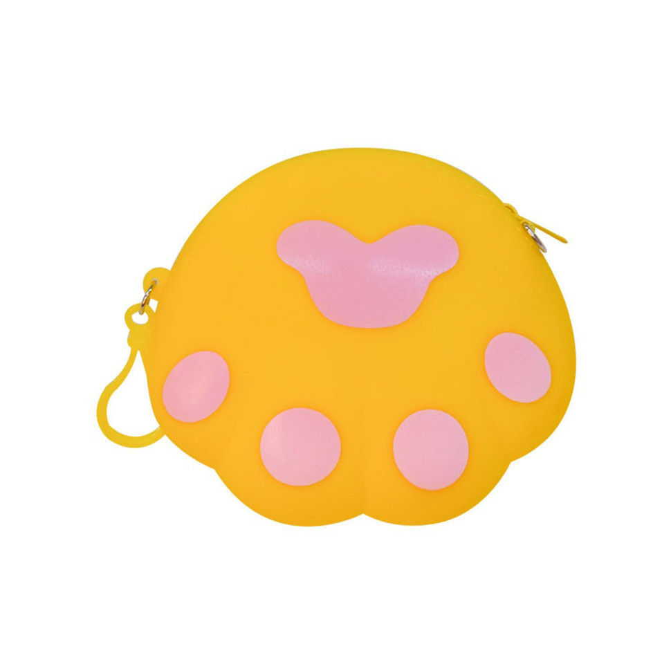 Дитячий гаманець-брелок "Лапка" C44413, 14 х 12 х 2 см Жовтий Вінниця - фото 1