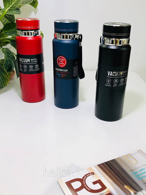 Термос «БК» 1000 мл утримання тепла до 12 годин синій Київ - фото 3