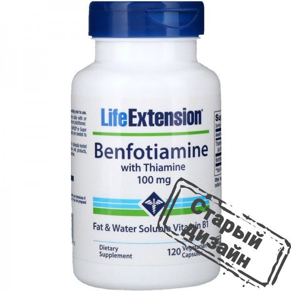 Бенфотиамин с тиамином (Benfotiamine with Theamine) 120 капсул Киев - изображение 5