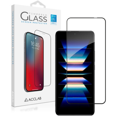 Стекло защитное ACCLAB Full Glue Xiaomi Redmi K60 Black (1283126589898) Винница - изображение 1