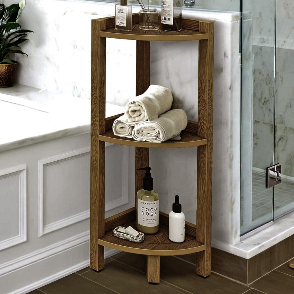 Стеллаж угловой для ванной 