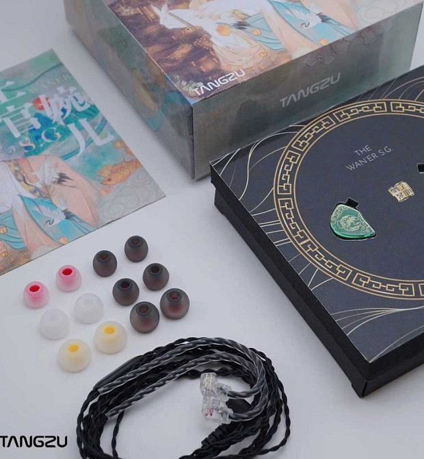 TANGZU WAN'ER SG] Jade Green/ качественные и красивые наушники +12 амбушюр. Киев - изображение 3