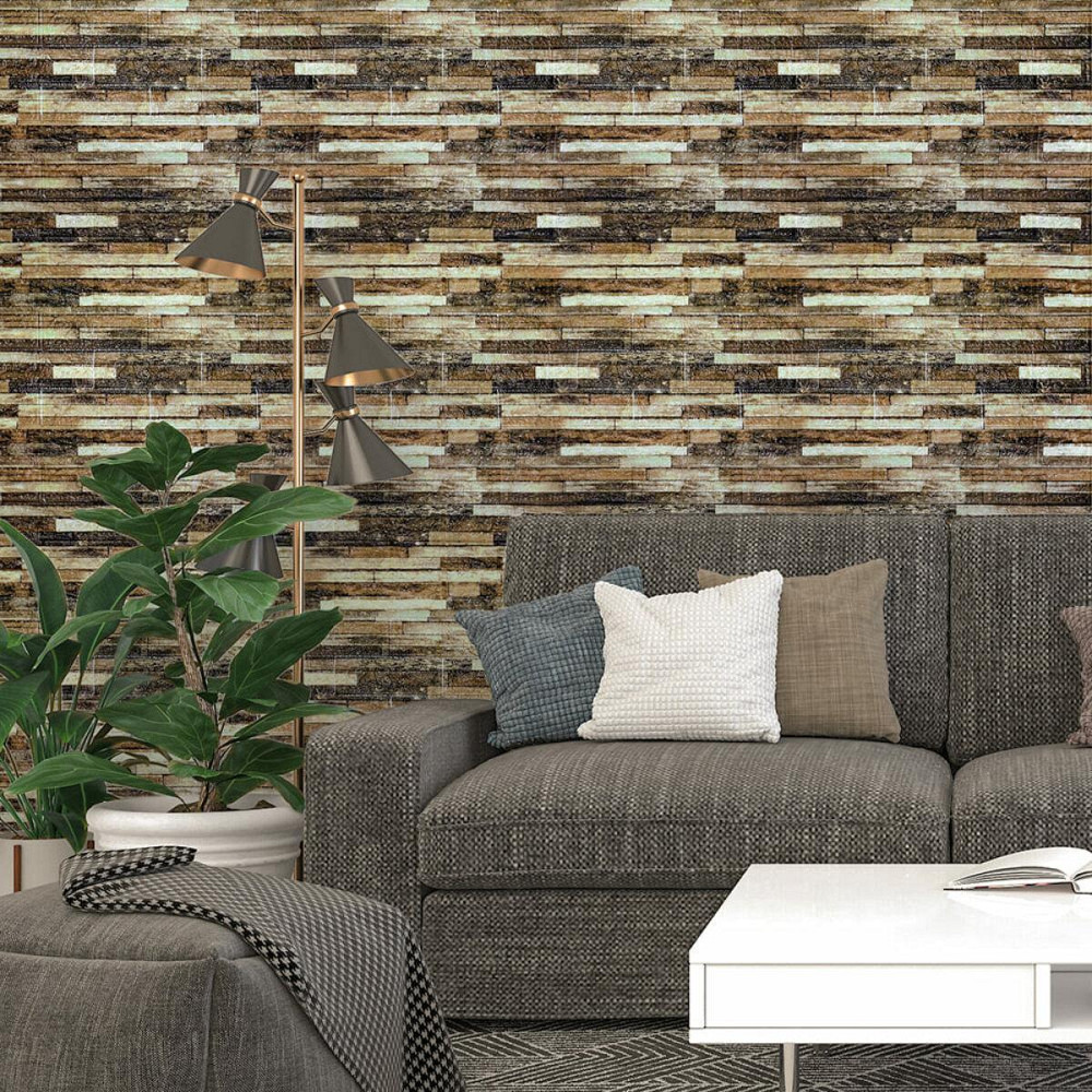 Самоклеющаяся декоративная 3D панель 700x770x6мм Микс кирпич (343) SW-00000890 Киев - изображение 5