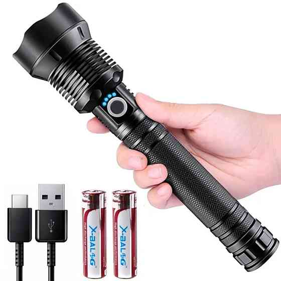 Тактичний світлодіодний ліхтар,BL X92 P70,з 2 акумуляторами 18650 SBR Київ