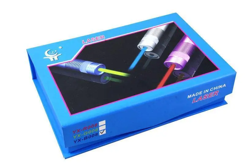 Лазерна указка YX-B008 50000mW з насадками (Синій промінь) Вінниця - фото 9