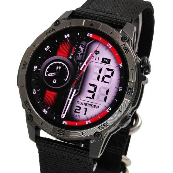 Годинник розумний наручний North Edge GPS Titan Black Spider (2 ремінці) Київ - фото 1