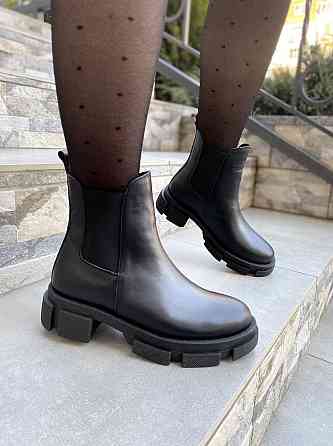 Черевики жіночі GREMMY 604 чорні (весна-осінь, шкіра натуральна) (4325) 39 Коломия