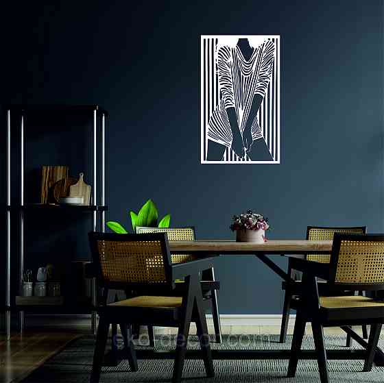 Декоративное настенное Панно «Девушка» Декор на стену 90*56 см, Белый Киев