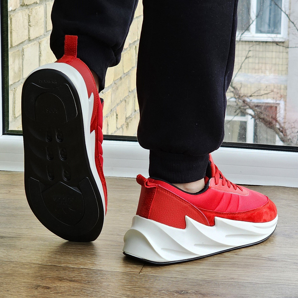 Кроссовки Adidas $harks Красные Мужские Адидас Акулы (размеры: 41,42,43,44,45) Видео Обзор Днепр - изображение 3
