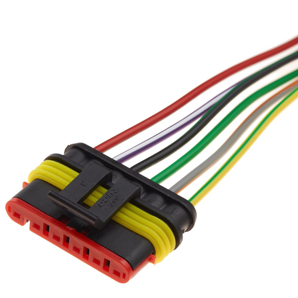 Разьем коннектор с проводом, 6-кон.,  282090-1, 282078-6,  TE Америка, Корея, Япония, Buick, Cadillac, Chevrolet, Daewoo, GMC, Киев - изображение 1