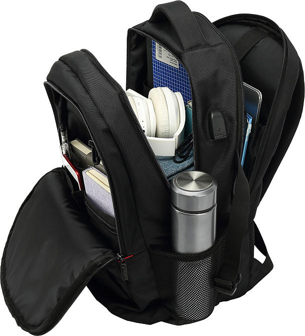 Рюкзак Yenkee 20L 15.6" FLASHPACKER YBB 1502 (Black) (6811354) Київ - фото 15