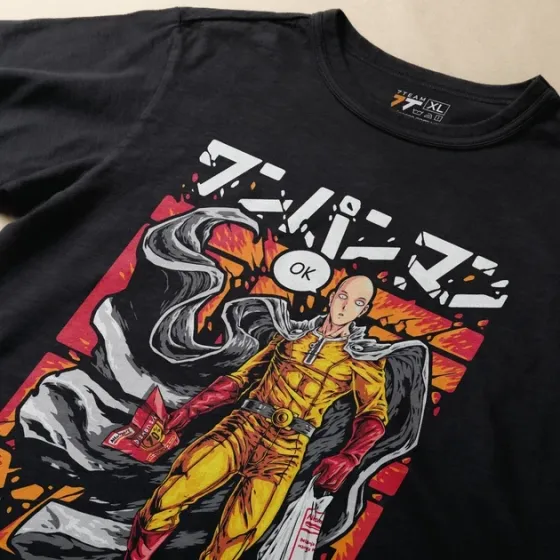 Футболка чоловіча з  принтом One Punch Man Сайтама Розмір 48 Дніпро