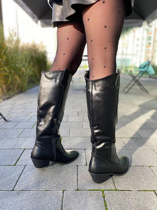 Чоботи жіночі EDAN K/B чорні (зима євро-хутро, шкіра натуральна) (6133) Коломия - фото 6