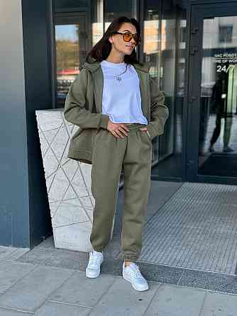 Флисовый женский спортивный костюм Хаки 42/44 Харьков