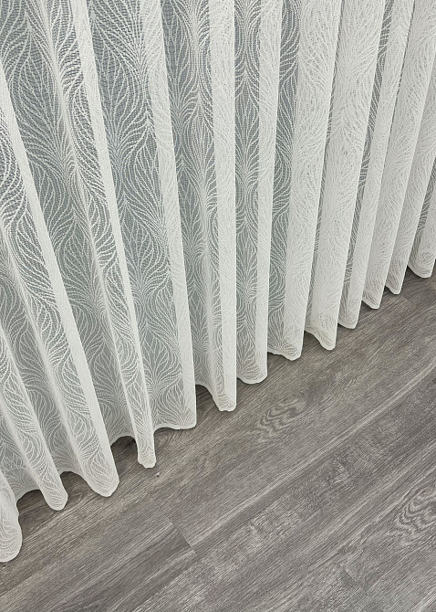 Тюль жаккард цвет молочный 2000т Киев - изображение 7