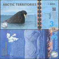 Арктика / Arctic territories 3 1/2 dollars 2014 UNC Полтава
