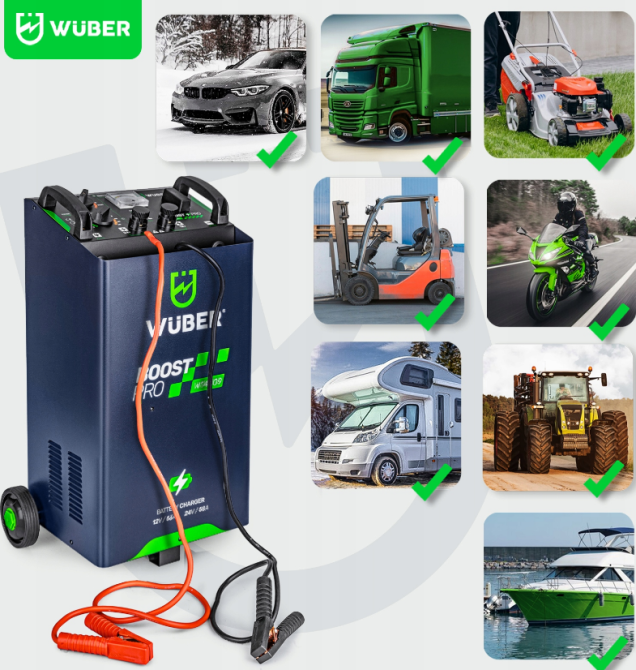 Пуско-зарядное устройство 56А 12/24В 400/700A Wuber (Польша) Киев - изображение 7