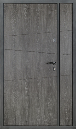Двері вхідні Артіз ПРЕСТИЖ Діагональ нова RAL 1450 / Дуб шато графіт ПВХ 1200х2050 мм Київ