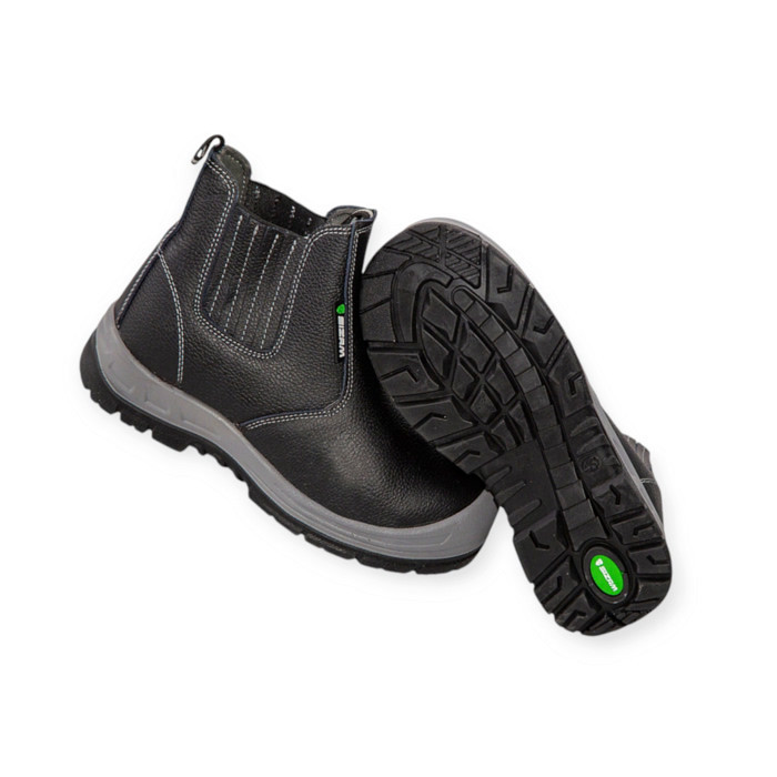 Ботинки Pittsburgh защитные без шнурков, р 41 кожа, композитный подносок, антипрокол. маслобензостой Мукачево - изображение 3