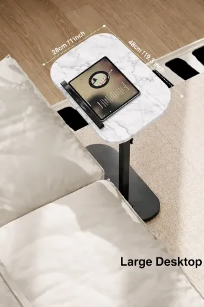 Журнальный столик с регулировкой высоты и оборотом 360° с наклоном Мрамор Коломыя