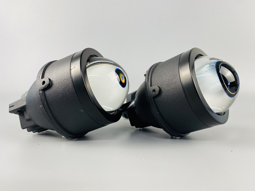 Автомобільні світлодіодні фари Протитумані фари біле світло 6000K, фари-лінзи автомобільні Мукачево - фото 2