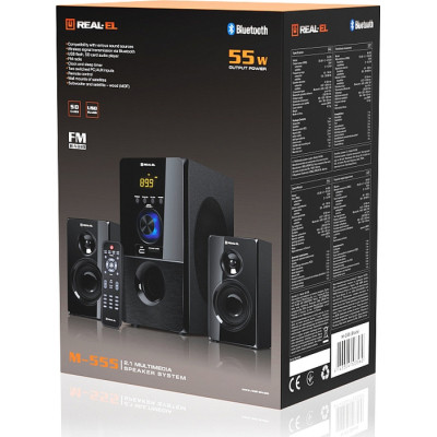 Акустична система REAL-EL M-555 Black (EL121300013) Вінниця - фото 7
