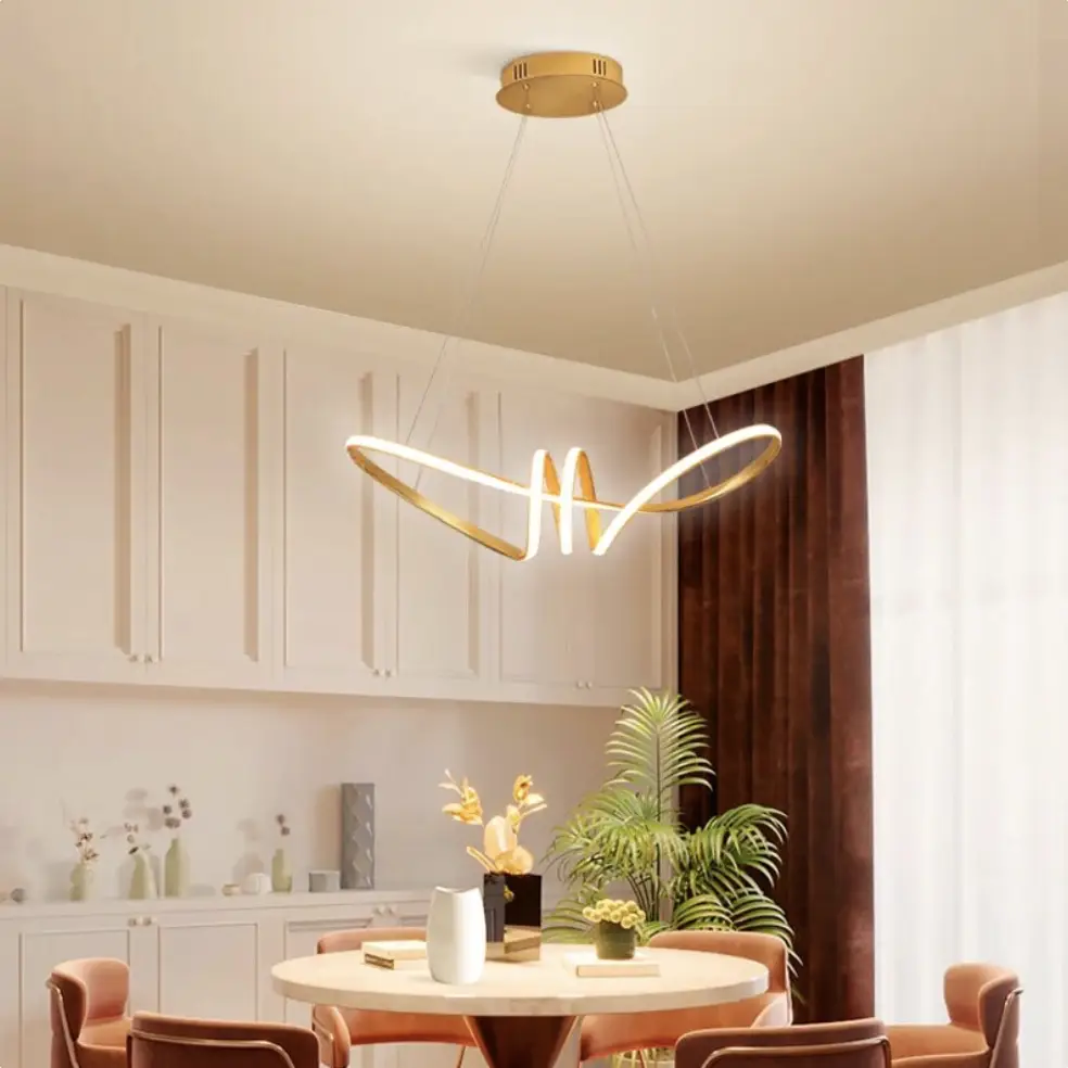 Світлодіодна люстра Атмосфера PJ815 75см (Золота) Київ - фото 5