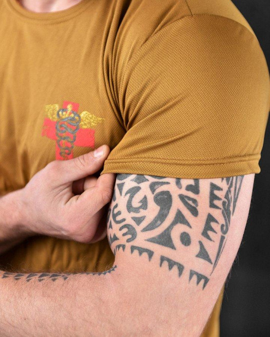 Тактична потовідвідна футболка кайот ВТ6735 Одеса - фото 8