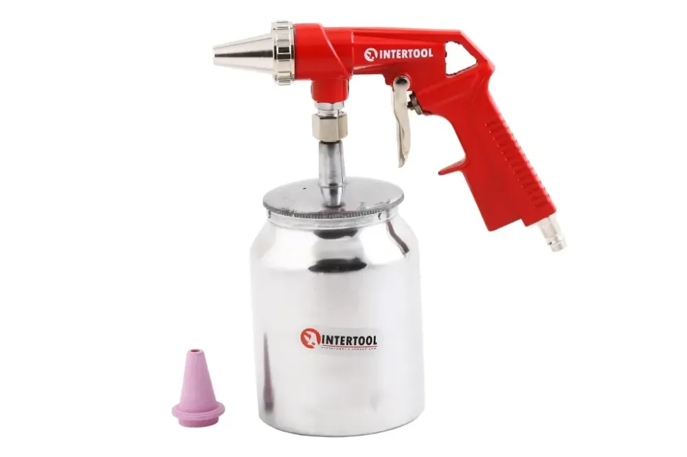 Пневматиний пістолет з металом Intertool (2 форсунки) Вінниця - фото 1