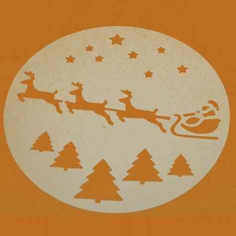 Набір трафаретів для чаю, кави і т. д. 5 штук - діаметр 23см, харчовий пластик Київ