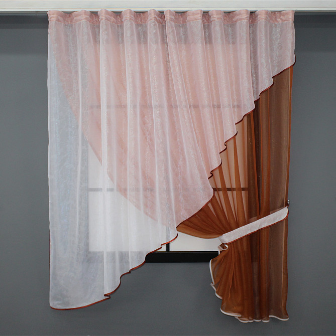 Кухонный комплект VR-Textil № 001к терракотовый с белым 280х170 см (52-0756) Киев - изображение 1