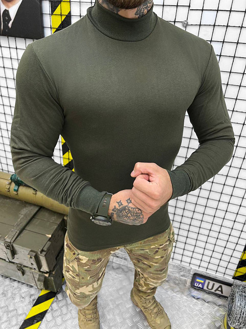 Гольф флісовий чоловічий теплий хакі Одеса - фото 2