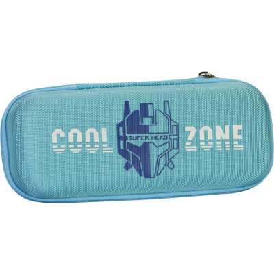 Пенал Cool For School з тисненням 1 відділення Блакитний (B-8007-lt.blue) Вінниця - фото 1