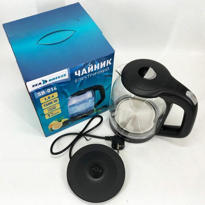 Электрочайник стильный SeaBreeze, Электрочайник с автоотключением при закипании, Эл чайник для кухни JN-24 Львов - изображение 11