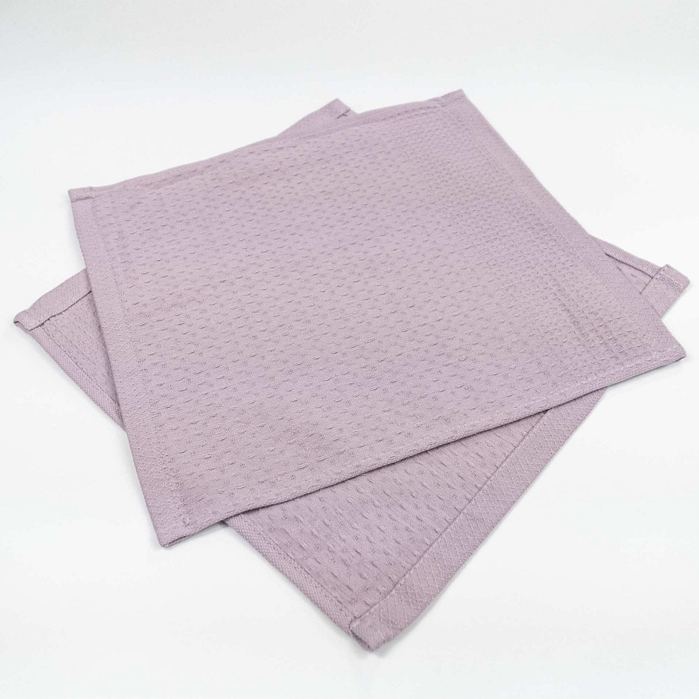 Вафельний рушник для кухні YouStar 30х30 см 220г/м2 (Попелястий) Суми - фото 3