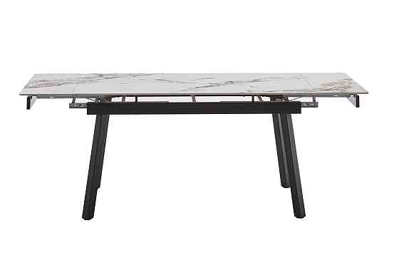 Стіл Бастіон 140 (+30+30)*80, чорний/нефріт білий Київ