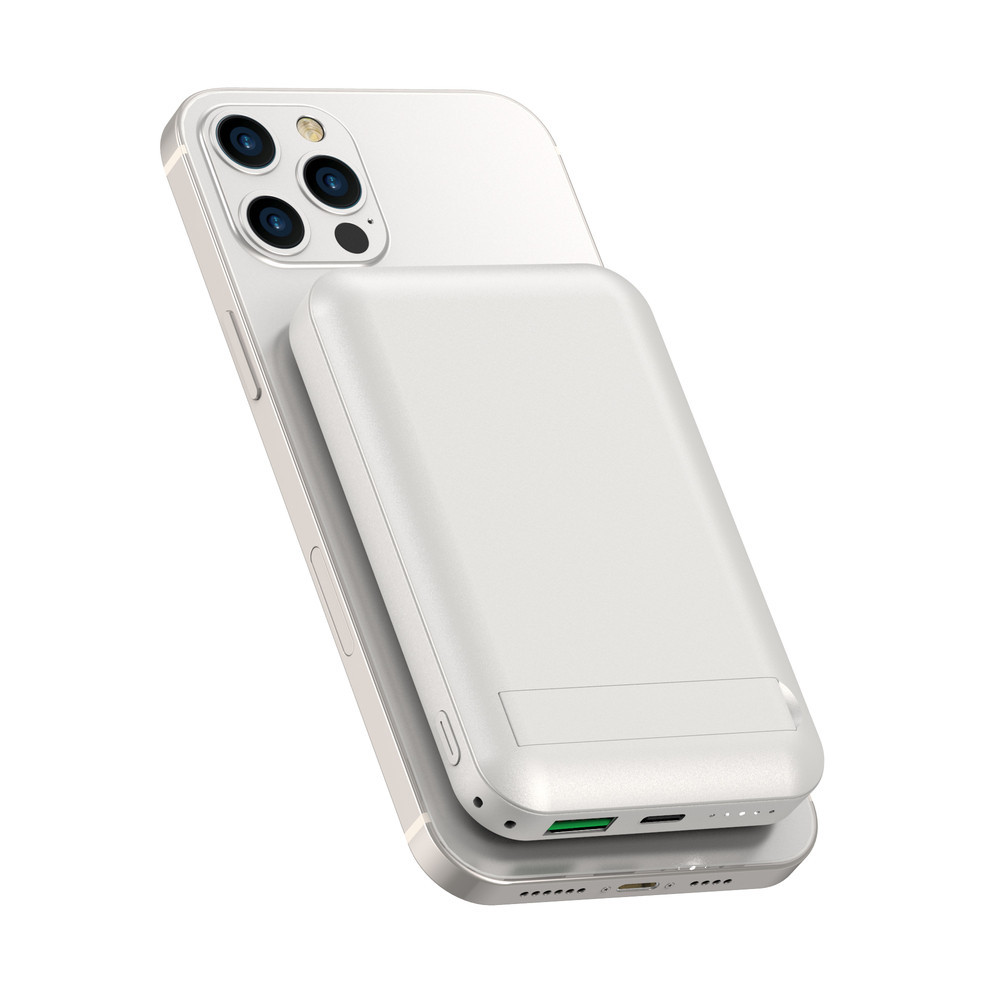 Павербанк 10000 mAh WIWU SC1000 магнитная беспроводная зарядка белый power bank повербанк Одесса - изображение 5