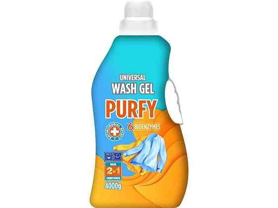 Гель для прання Для всих типів тканин 4л Universal рідкий ТМ PURFY Київ