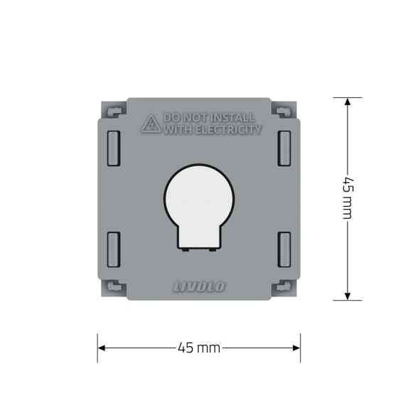LIVOLO Розумний сенсорний вимикач LIVOLO, прохідний / перехресний, 5А 230В, без нейтралі (VL-FC Коломия