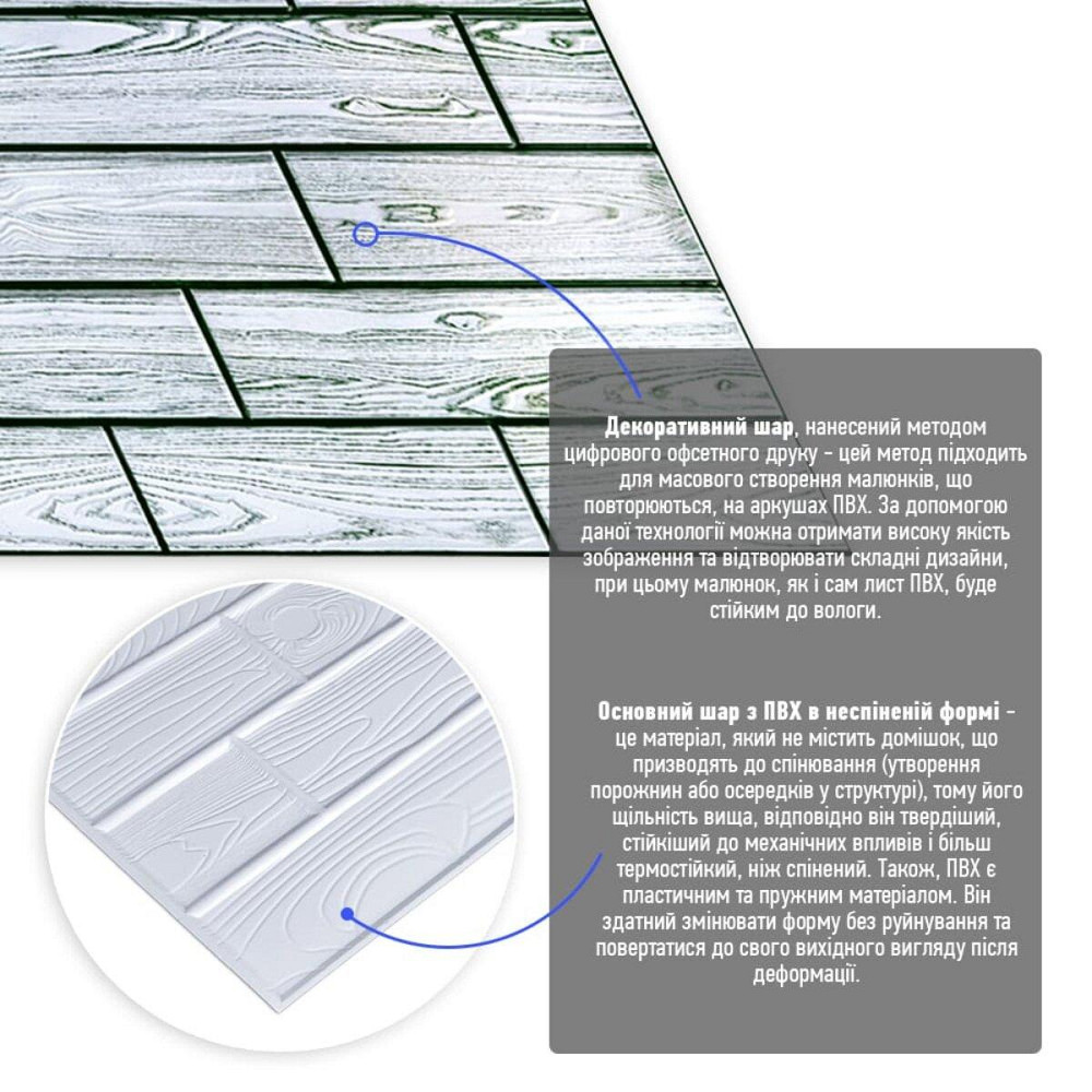 Декоративная ПВХ панель 960х480х4мм SW-00000583 Днепр - изображение 2